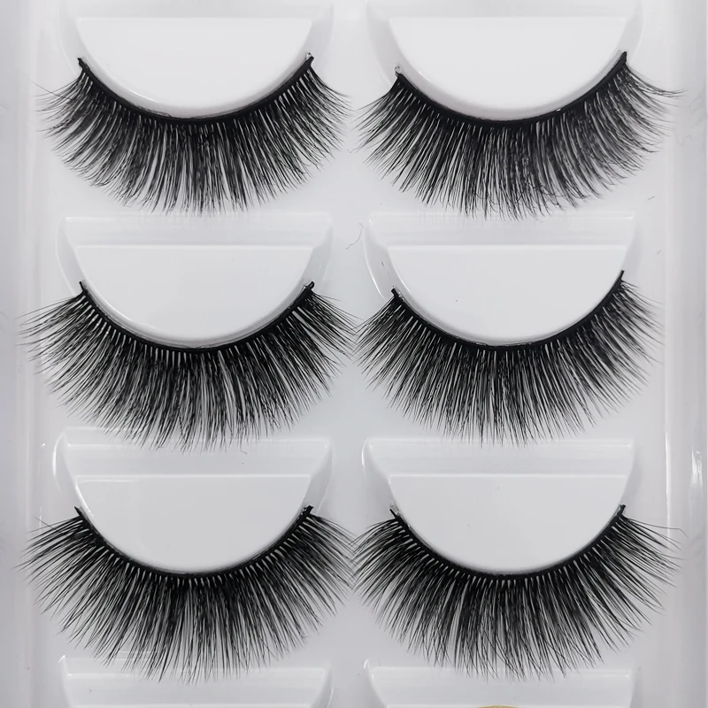 5 пар объемных накладных ресниц эффектные пушистые ресницы Толстые Длинные