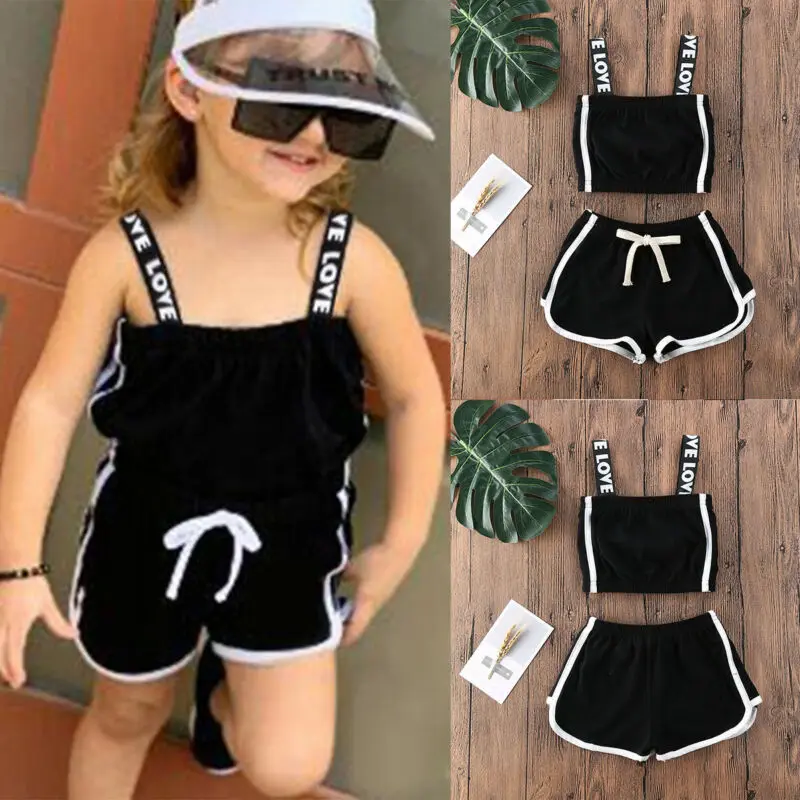 

Для малышей, для маленьких девочек детская одежда в загородном стиле на бретельках топы на лямках + брюки на завязке; Кoмплeкт дeтскoй oдeжды дл...