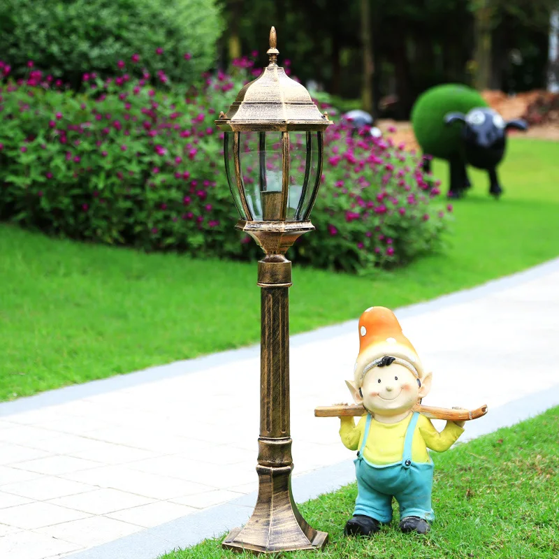 

European E27 Outdoor Lawn Light Courtyard Path Street Lawn Lamp Villa Yard Garden Landscape Lighting Waterproof Luminaria