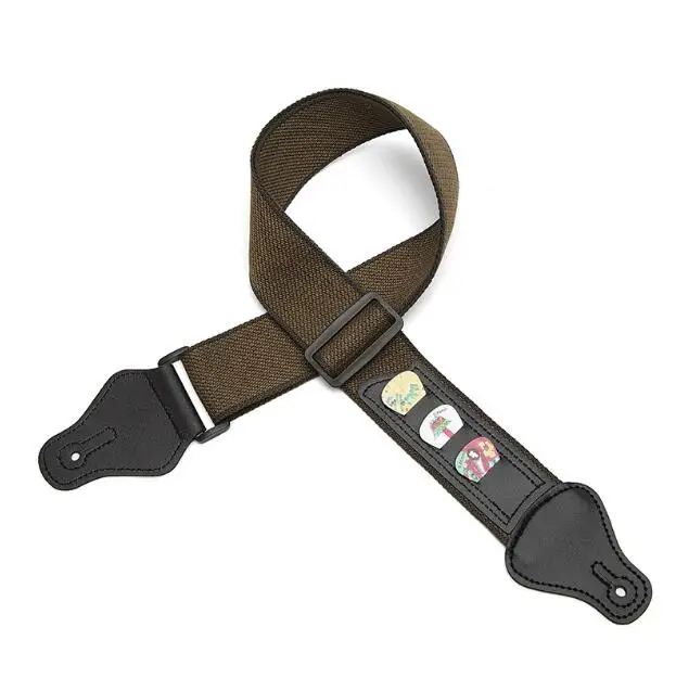 Регулируемая акустическая Электрогитары ремень с 3 гитарных медиаторов