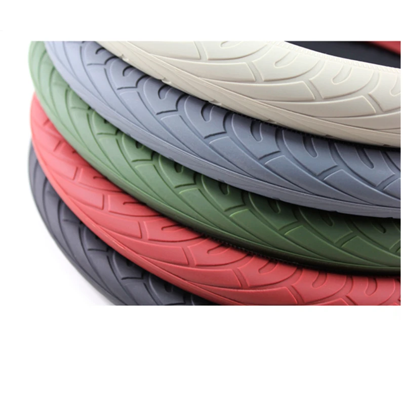 Авто силиконовый чехол на руль многоцветный мягкий кожаный для автомобиля