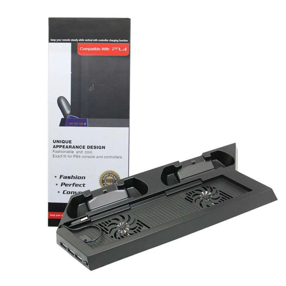 Вертикальная подставка для двух контроллеров зарядная станция с охлаждающим