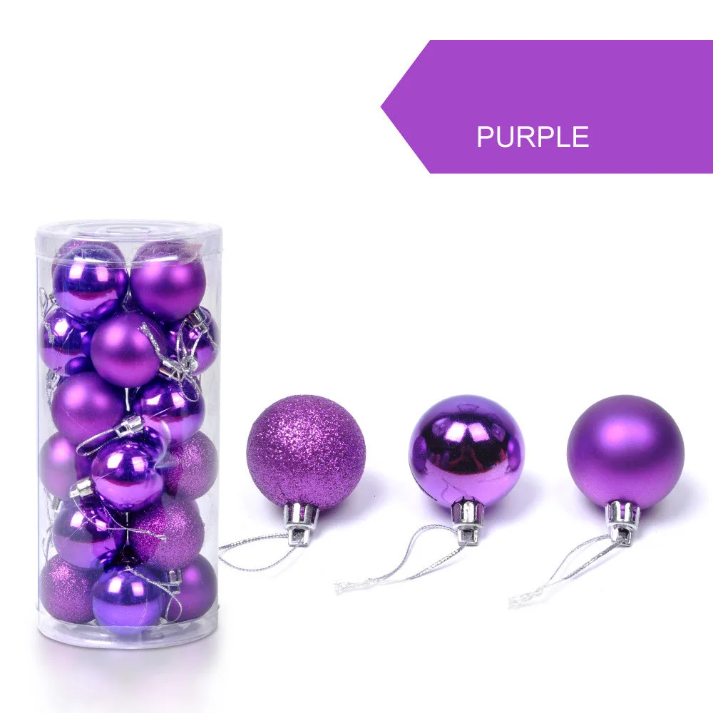 24 шт. Рождественская елка украшения 30 мм шар безделушка висит украшение для