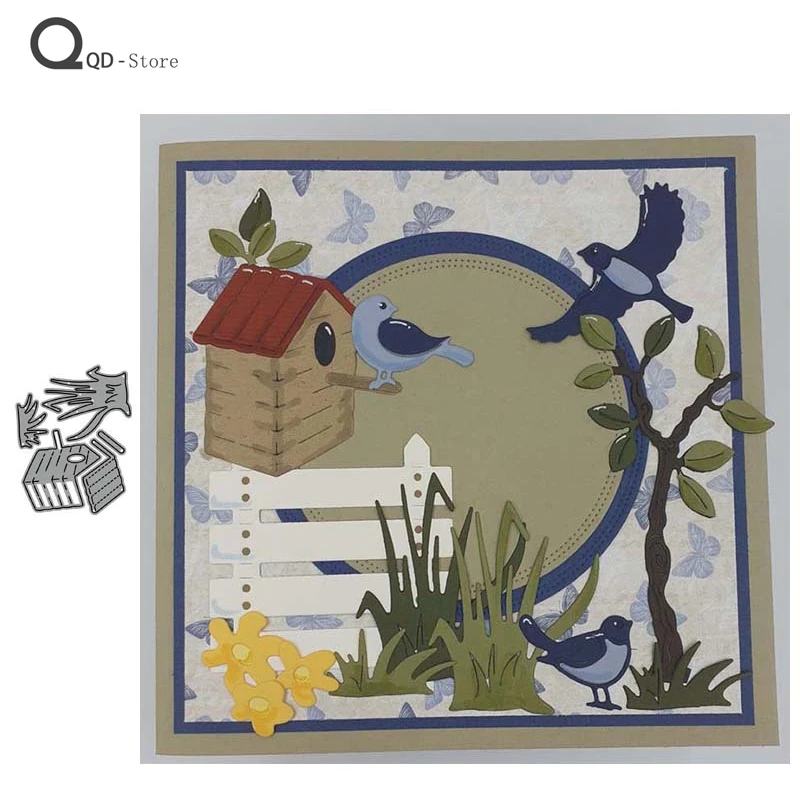 

Birdhouse Metal Cutting Dies Scrapbooking Handmade Tools DIY Card Make Mould Model Craft Decoration Wholesale New 2021