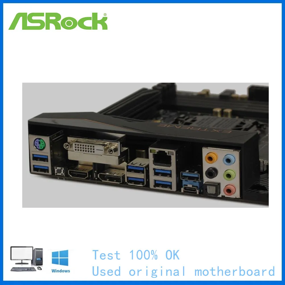 Материнская плата для компьютера ASRock Z170 Extreme 4 материнская LGA 1151 DDR4 настольного б/у