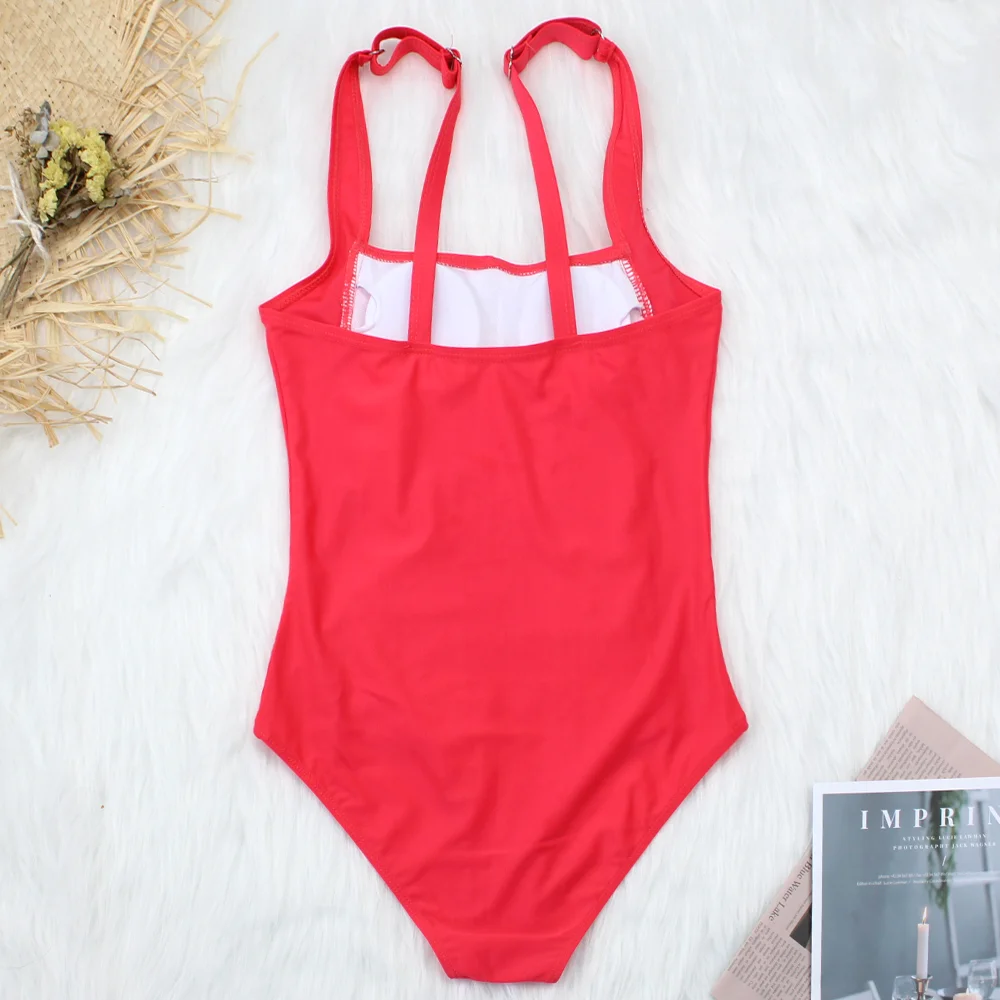 Женский цельный купальник размера плюс купальники в винтажном стиле для