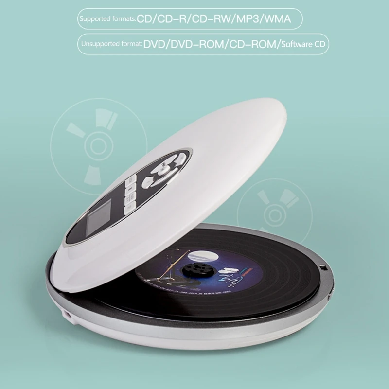 Портативный Hi-Fi проигрыватель CD воспроизведение музыки перезаряжаемый