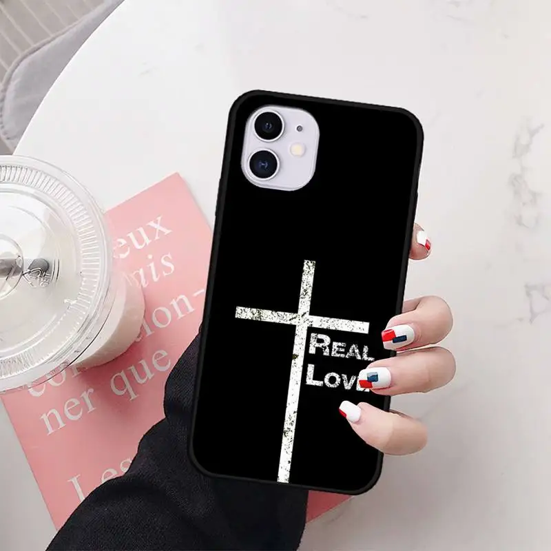 

Bible Jesus Christ Christian Cross Phone Case For iphone7 8 plus 7 8 6 6s plus X XR XS MAX 11 12 Pro Max Cover