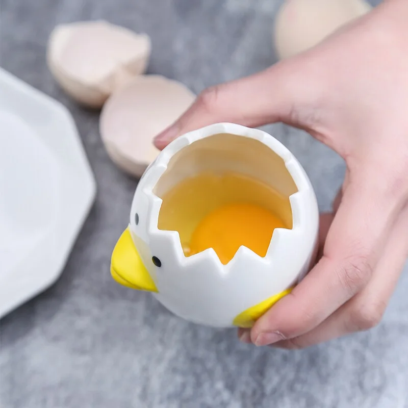 Egg White Separator Ceramic Yolk Props Household Baking Supplies Kitchen Gadget Cooking Tools H99F | Дом и сад