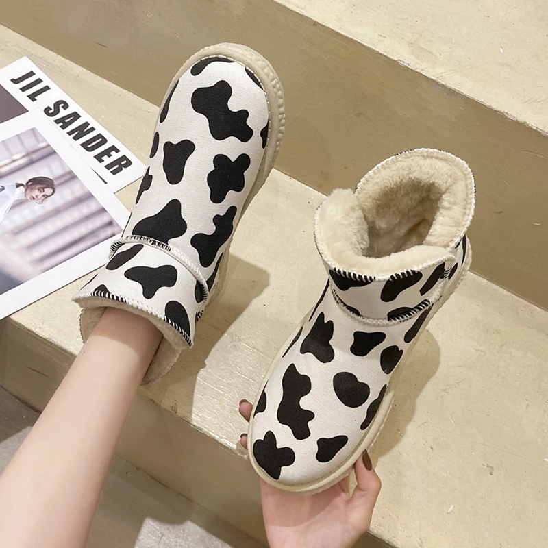 

Женские сапоги, новинка 2021, австралийская плюшевая женская обувь с круглым носком, сабо на платформе, роскошные дизайнерские кожаные сапоги...