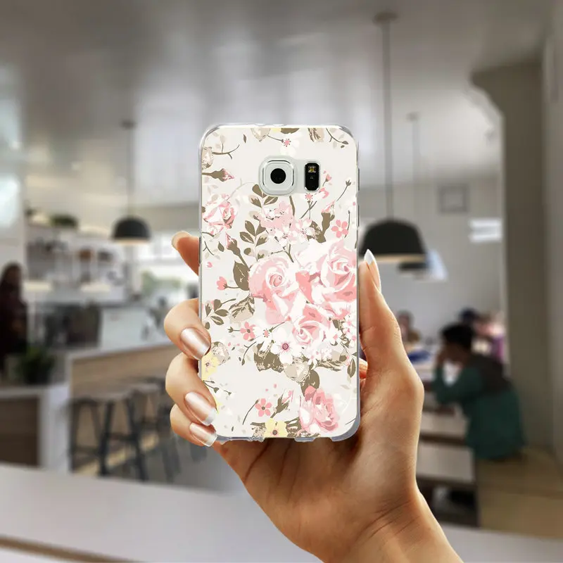 Picture 6 Для Samsung Galaxy A3 A5 A7 A8 A9 плюс большое ядро 2 Prime чехол мягкий, ТПУ чехол красивые Винтаж Роза - Цвет: Picture 6