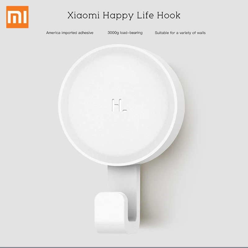 Xiaomi Happy Life практичный крючок 6 шт. 3 кг несущая высокая производительность многофункциональные крючки и стеллажи для домашнего хранения
