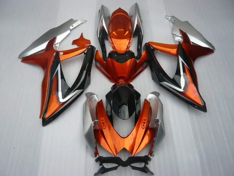 Injection Mold Fairing kit for GSXR600 750 K8 08 09 GSXR 600 GSXR750 2008 2009 Red silver black Fairings set+Gifts SI17 | Автомобили и