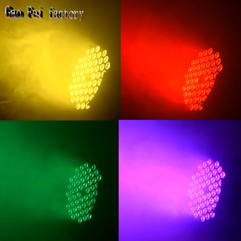 Алюминий сплав светодиодный Par 54x3 Вт RGB 3in1 светодиодный Par может Par 64 светодиодный прожектор Par dj проектор стирка освещение сценическое освещение