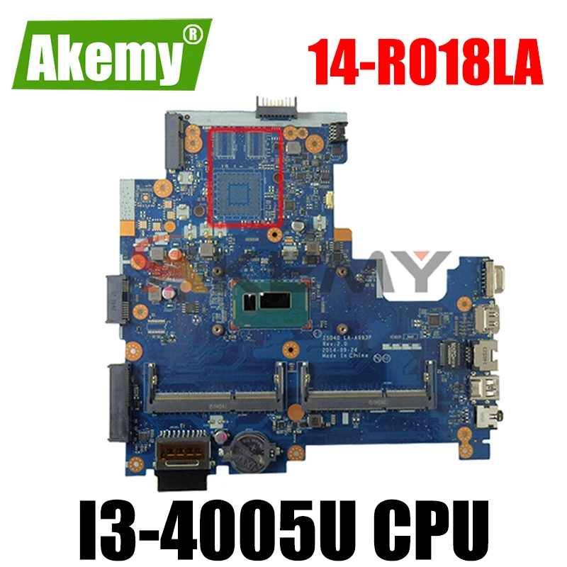 

Для HP 14-r018la 14-R ноутбук motherbard 765364-001 765364-501 765364-601 ZSO40 LA-A993P i3-4005U 100% тестирование