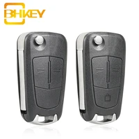 bhkey remote car key case fob for opel 23buttons hu100 blade for vauxhall opel astra h zafira b corsa d 2005 2012 key shell