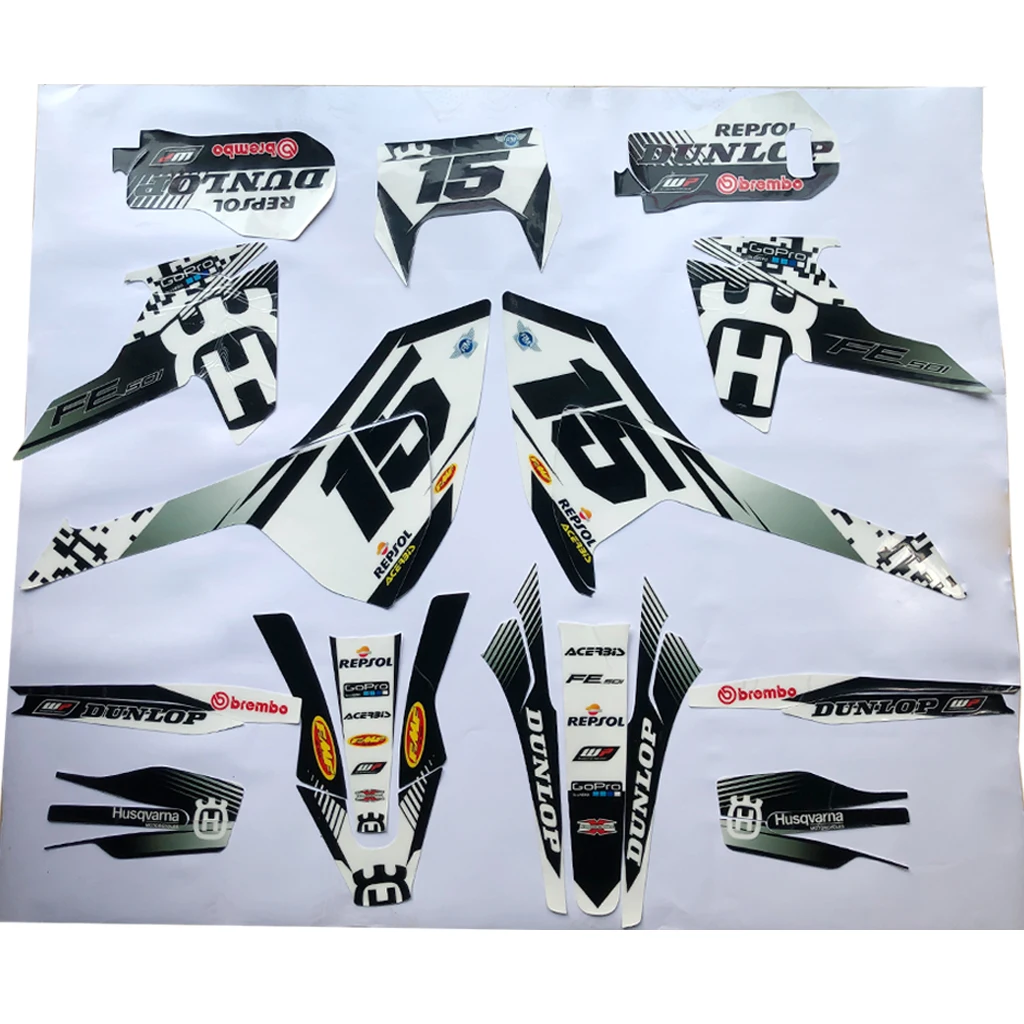HUMMART Dirt Bike Graphics декорация для мотоцикла виниловая наклейка полный комплект