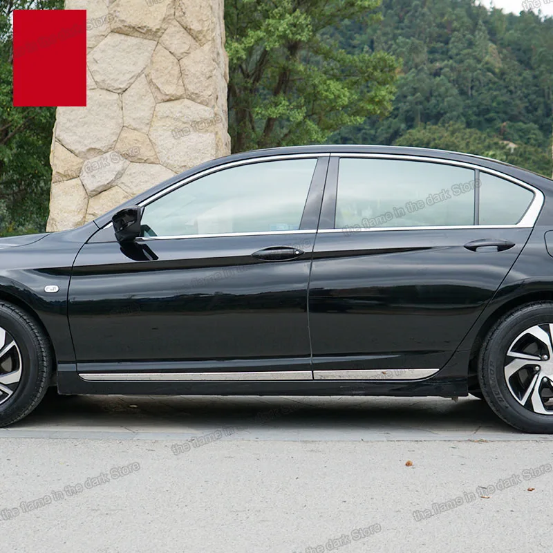 Lsrtw2017 нержавеющая сталь кузова планки для honda accord 2012 2013 2014 2015 2016 2017 9th accord|Лепнина