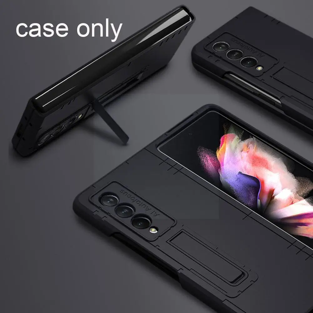 

Bracket Cases Cover For Samsung Galaxy Z Fold 3 2 5G Phone Cases Hard Full Protective Phone Cover With Kickstand Function Q2I7