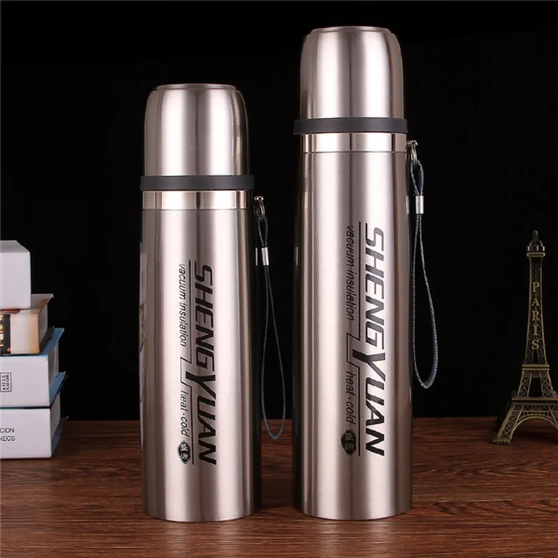 Large Capacity Insulated Cup Stainless Steel Vacuum Insulation Pot Male and Female Students Car Outdoor Portable Children Water | Дом и сад