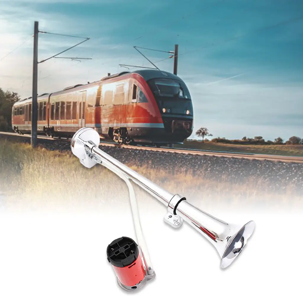 

Super Loud 150db 12V Single Trumpet Car Air Horn Kit Van Train Speaker Set