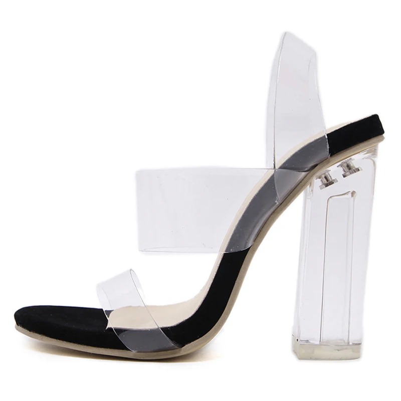 Женская летняя обувь Chaussure Femme Talon Пикантные прозрачные сандалии гладиаторы Обувь