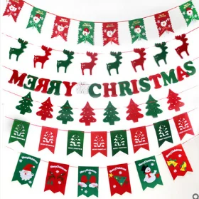 300 см Счастливого Рождества баннер носки с рисунками оленей Рождественская елка