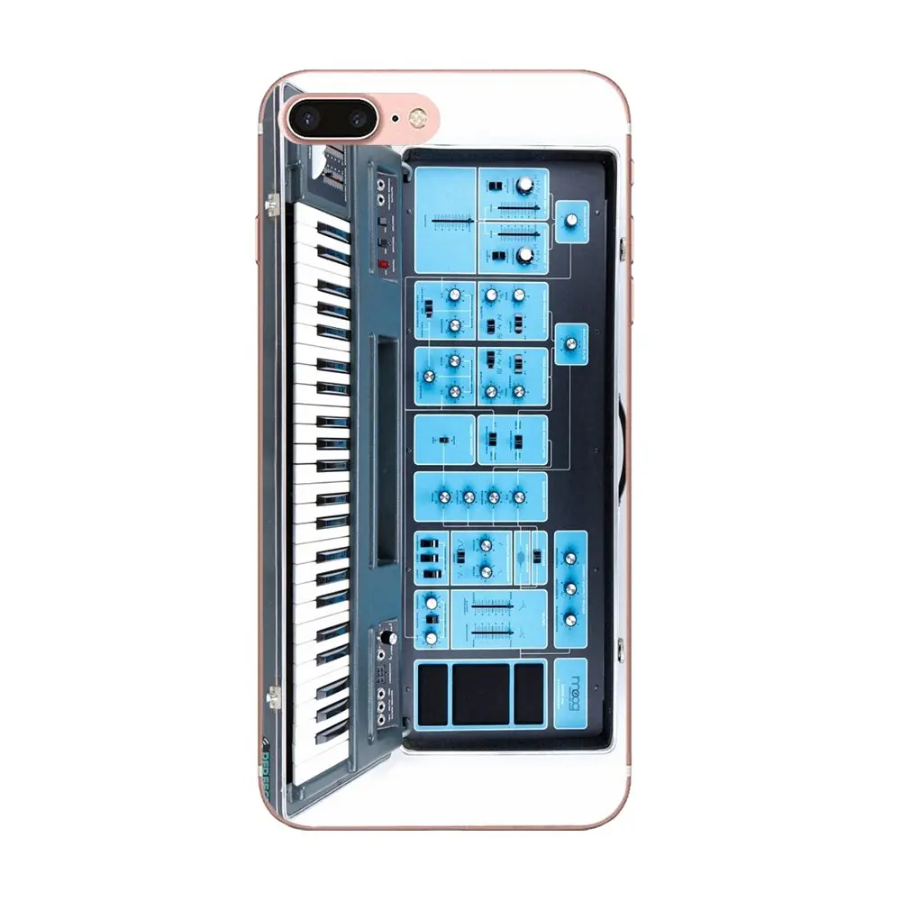 Классический синтезатор Moog для Apple iPhone X XS Max XR 4 4S 5 5C 5S SE 6 6S 7 8 Plus мягкий модный Чехол