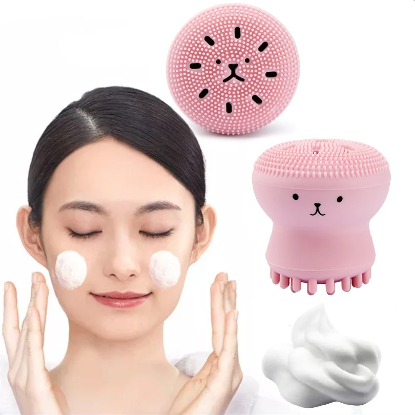Силиконовая щетка для лица Глубокая очистка пор уход за кожей от черных точек