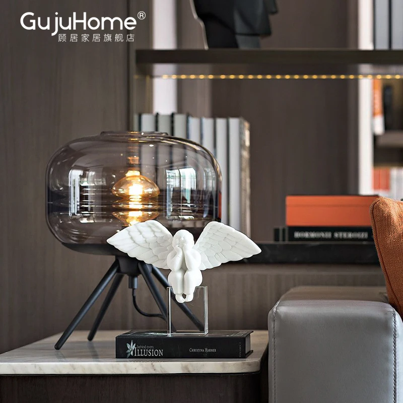 

Modern Luxury Ornaments Nordic Art Angel Creative Personality Living Room Ornaments Crafts Adornos Para Casa Home Decor DA60BJ