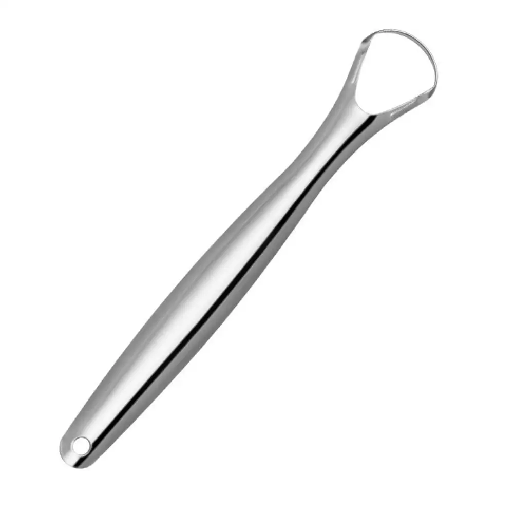 

1PC New Style Tongue Scraper Stainless Steel Oral Tongue Cleaner Mouth Brush Reusable Fresh Breath Maker Oral Hygiene Care Tool