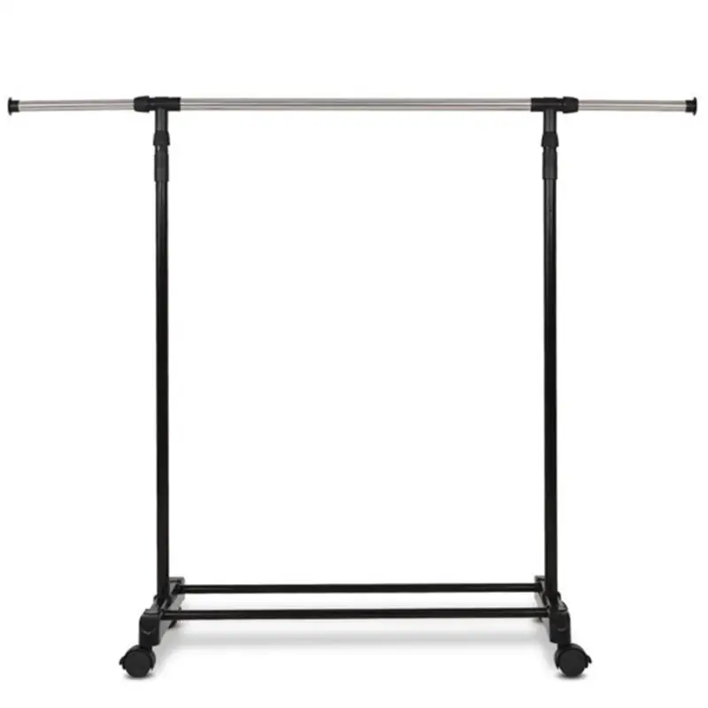 

Overseas Stock!!! Stainless Steel Floor Hanger Adjustable Clothes Hanger Coat Rack Garment Dress Hanging Rack With Wheels HWC