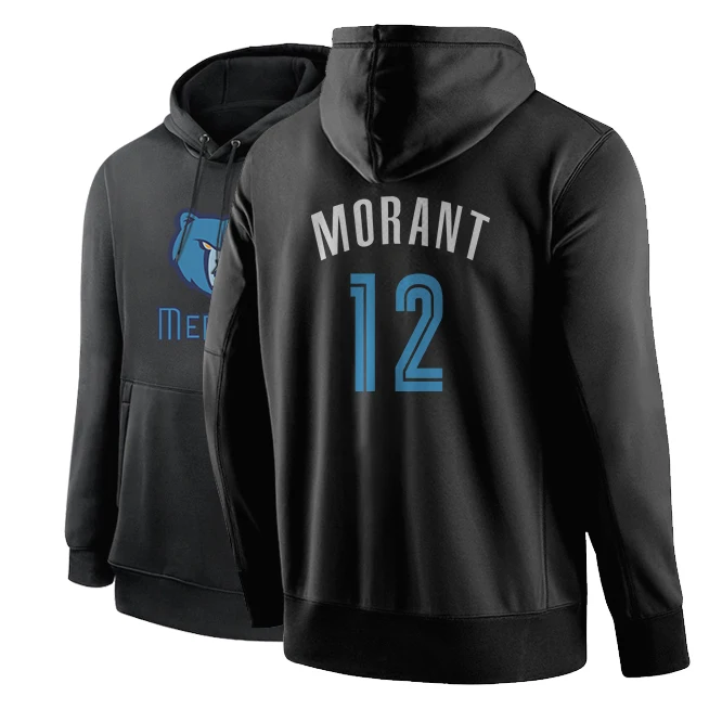 

2021 American Basketball Jersey Clothes #12 Ja Morant Mike Bibby Memphis Grizzlies Clothing Sweatshirt Hoodies Training Suit