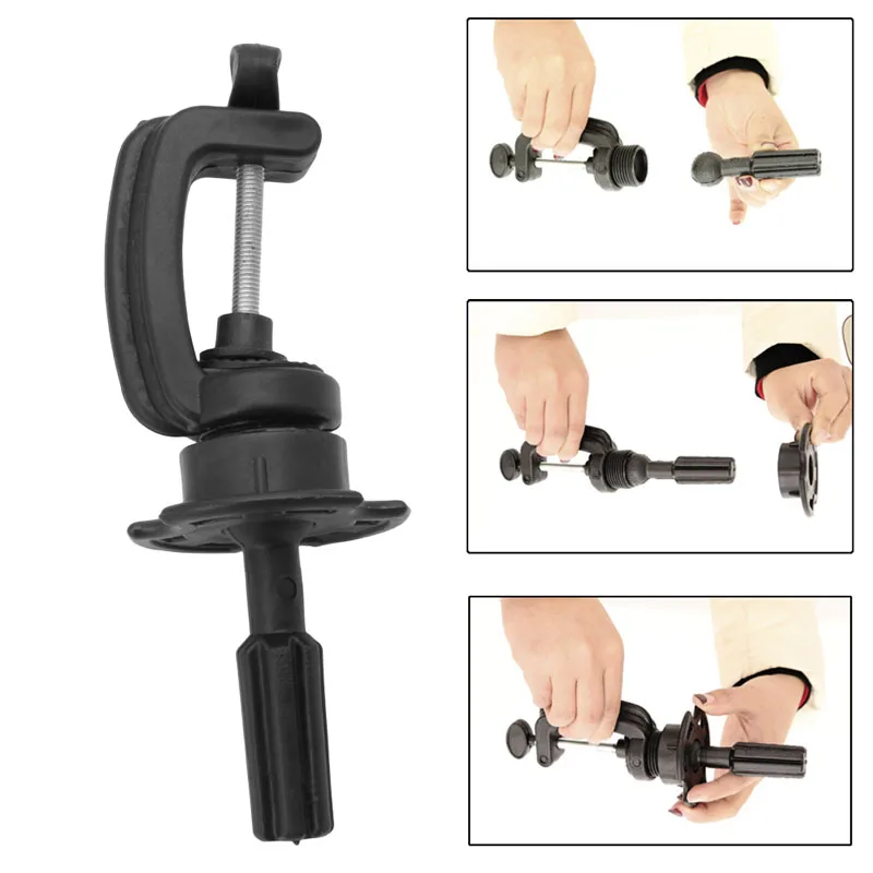 

Cosmetology Mannequin Head Wigs Stand Holder Desk Clamp Adjustable Hair Tool