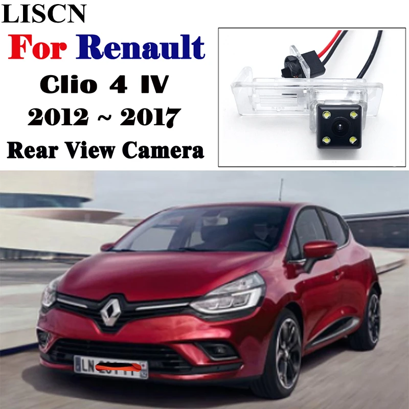 

DIY Rear view Camera for Renault Clio 4 IV 2012 ~ 2017 license plate camera housing kit Lights Bracket