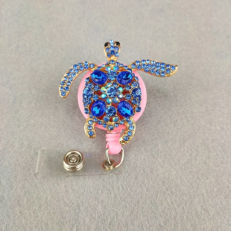 5 шт/лот Bling Королевский синий черепаха медсестры выдвижная катушка ID бейдж имя держатель аксессуары