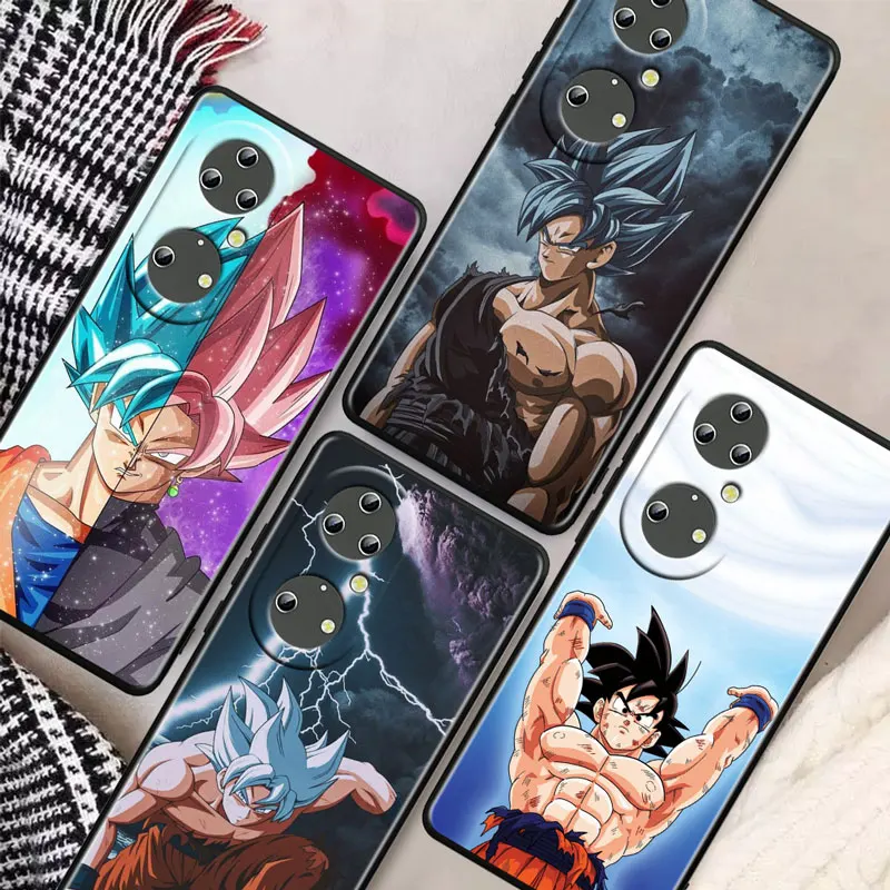 

Cartoon DBZ Hot Anime Soft Silicone Shockproof Black Phone Cover For Huawei P30 Pro P40 Lite P20 P50 5G P10 Plus Case
