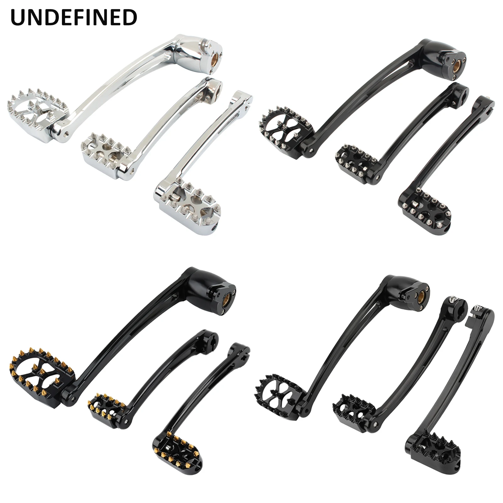Brake Arm Kit Motorcycle MX Heel Shift Lever Shifter Pegs Pedal Black Chrome For Harley Touring Road King Street Glide 2014-2022