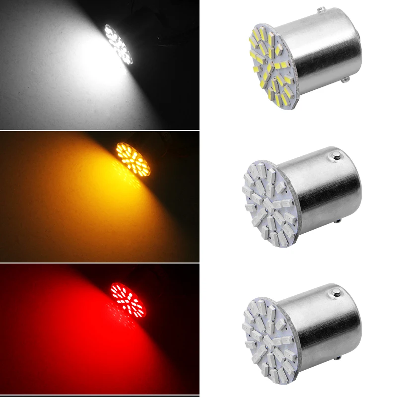 1 шт 12V 1156 1157 22SMD P21W BA15S BA15D светодиодный Автомобильные фары тормозов Реверсивные огни свет поворотные фары Парковка лампы