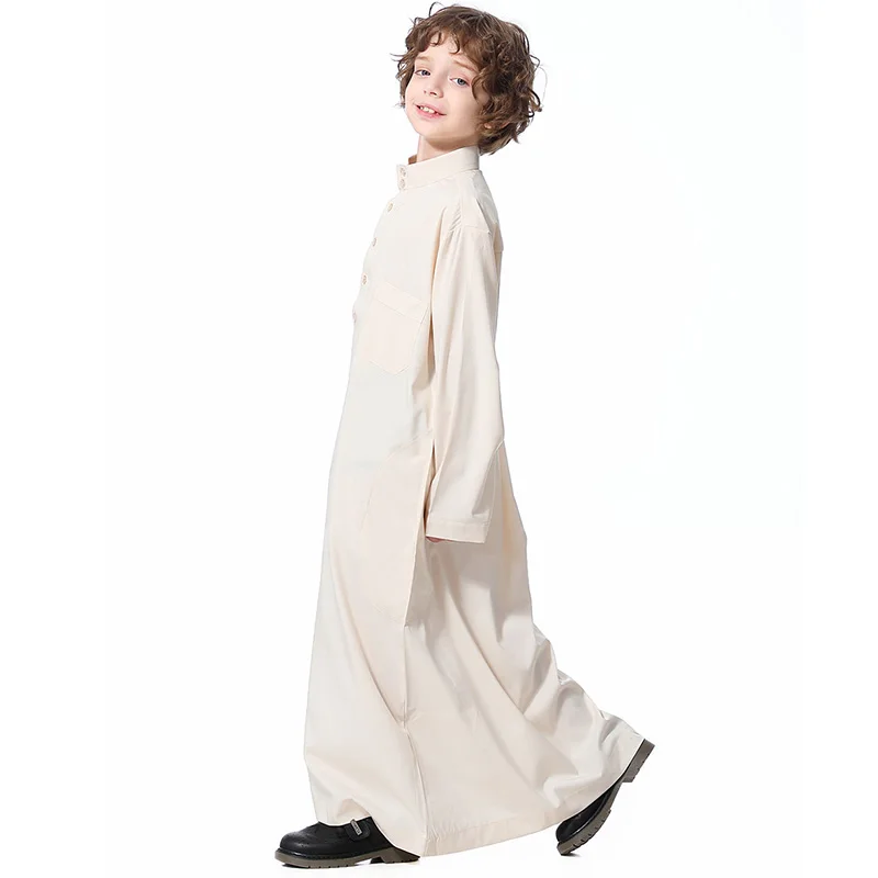 Fashion Muslim Dubai Arab Emirates Pocket Teen Boy Robe Little Dress Saudi Arabia Ramadan India Pakistan Clothing | Тематическая