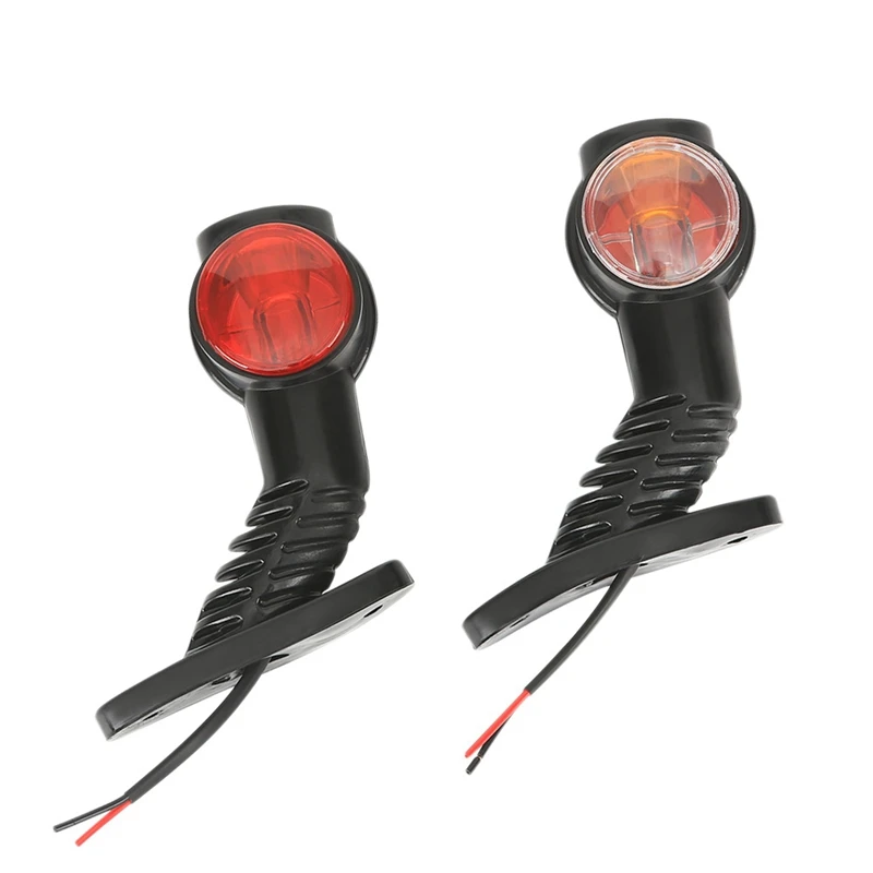 2 шт 24V светодиодный боковой габаритный фонарь для грузового прицепа караван 3