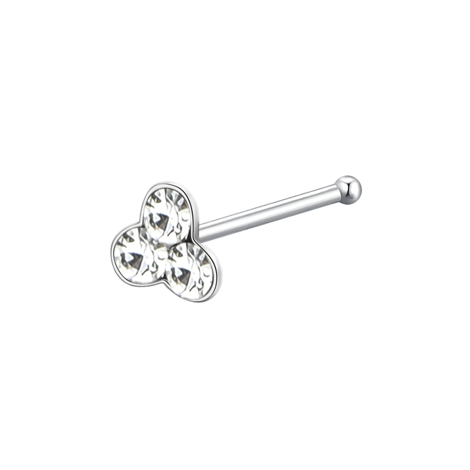 

Crystal 925 sterling silver Rhinestone Body Jewelry Nose Ring Nose Studs Ear Piercing Earring Fashion Wedding Ear Bone Nail