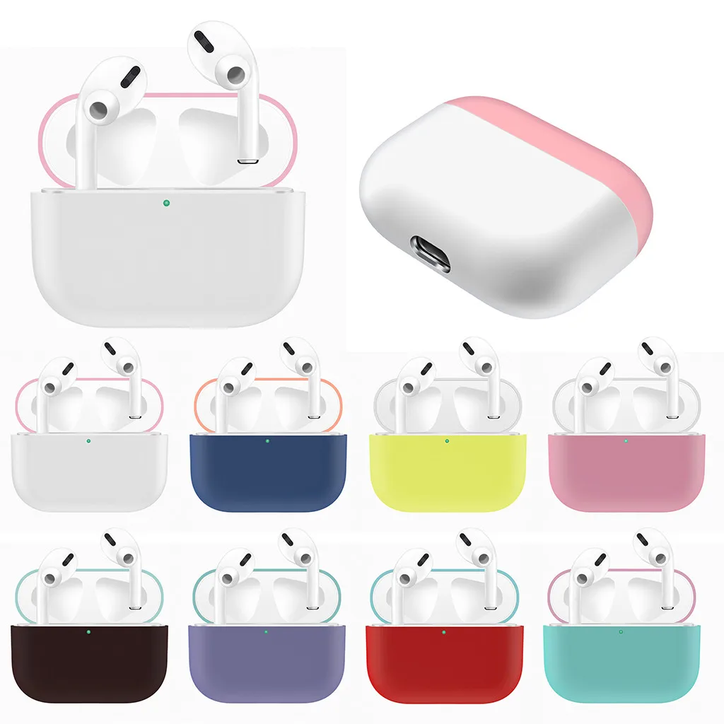 Чехол для AirPods Pro 2019 с беспроводной зарядкой силиконовый защитный чехол точным