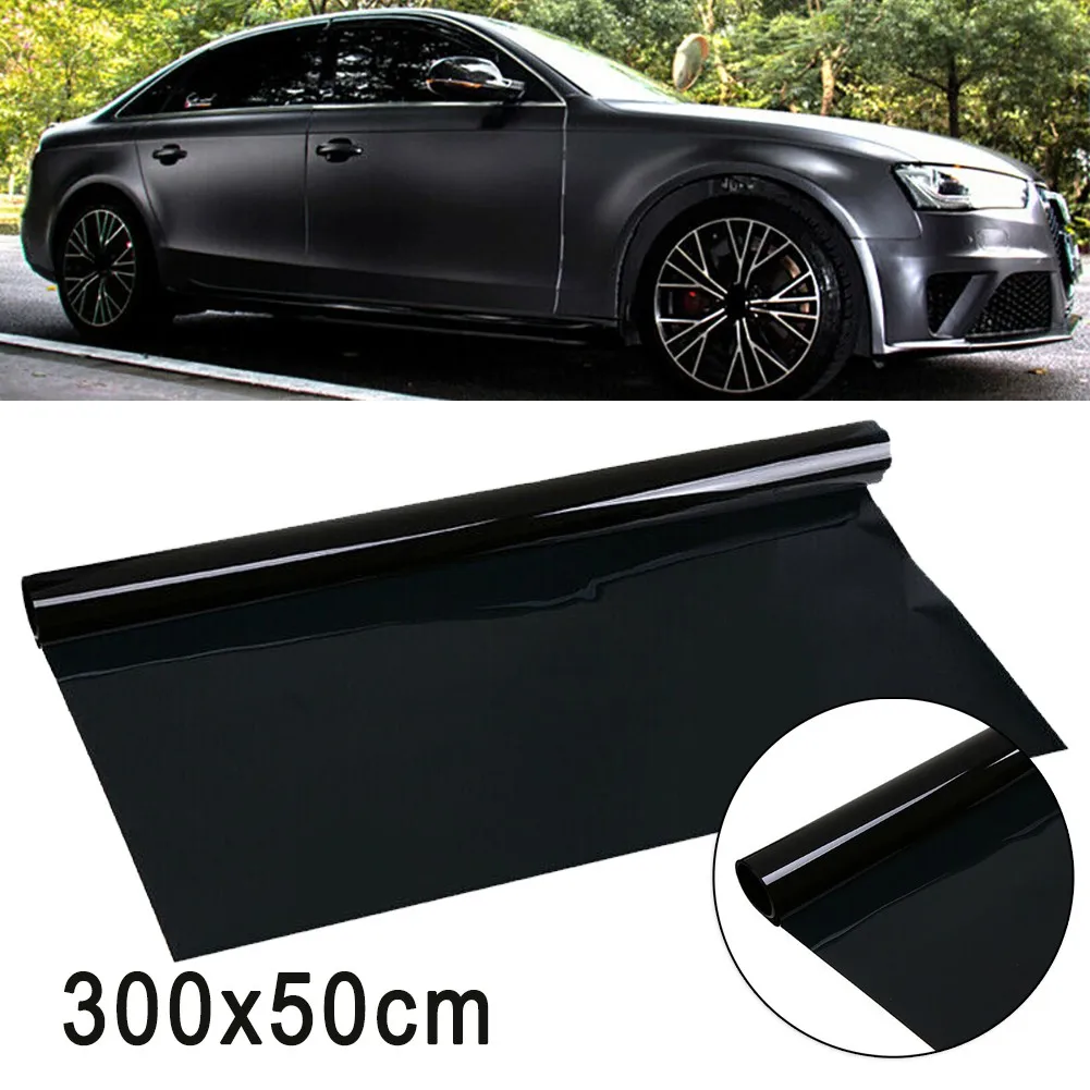 

Black Window Tint Car FILM Limo Dark PET Roll UV Blocker Uncut Universal 1% VLT