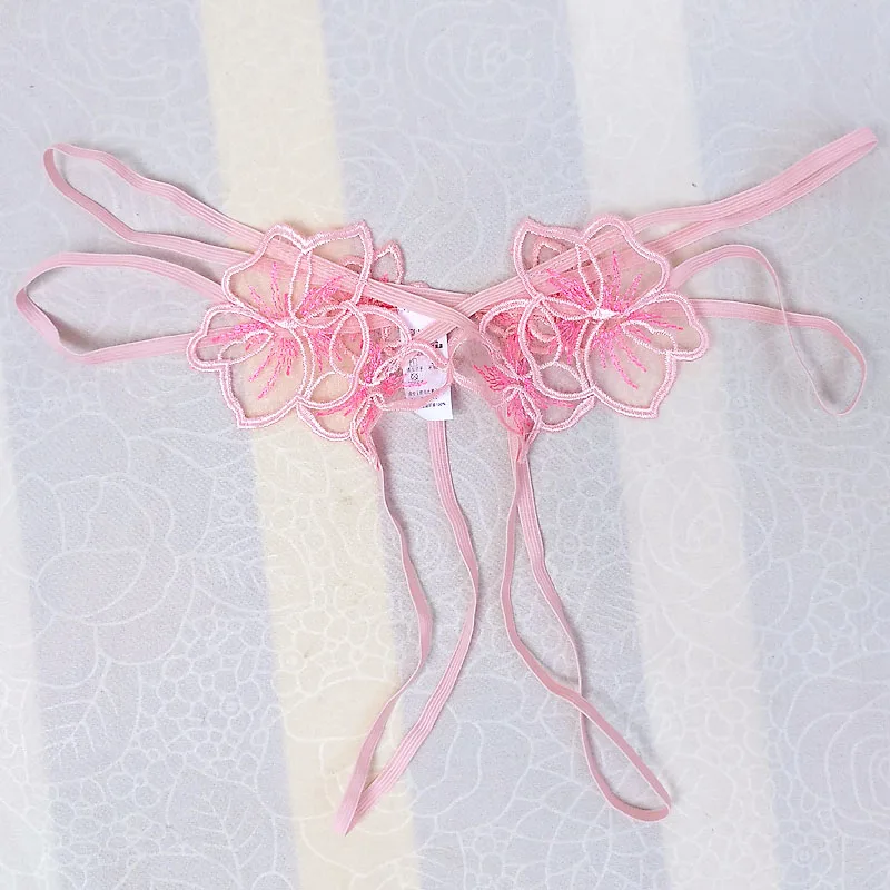 

Open Crotch Sissy Bikini Panties Floral Embroidery Mens Lace Thong G String Underwear Sexy Lingerie for Gay Male Funny Underwear