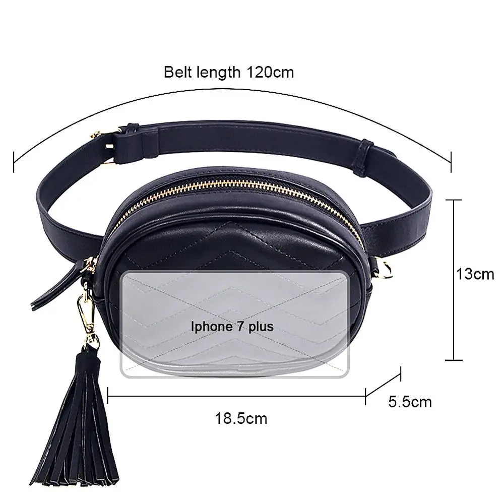 Брендовая поясная сумка Женские однотонные поясные сумки дамские Поясные Сумки