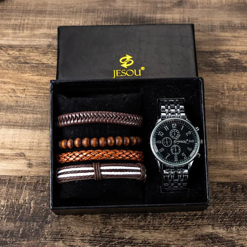 Мужские часы Топ бренд класса люкс водонепроницаемые кварцевые набор orologio uomo