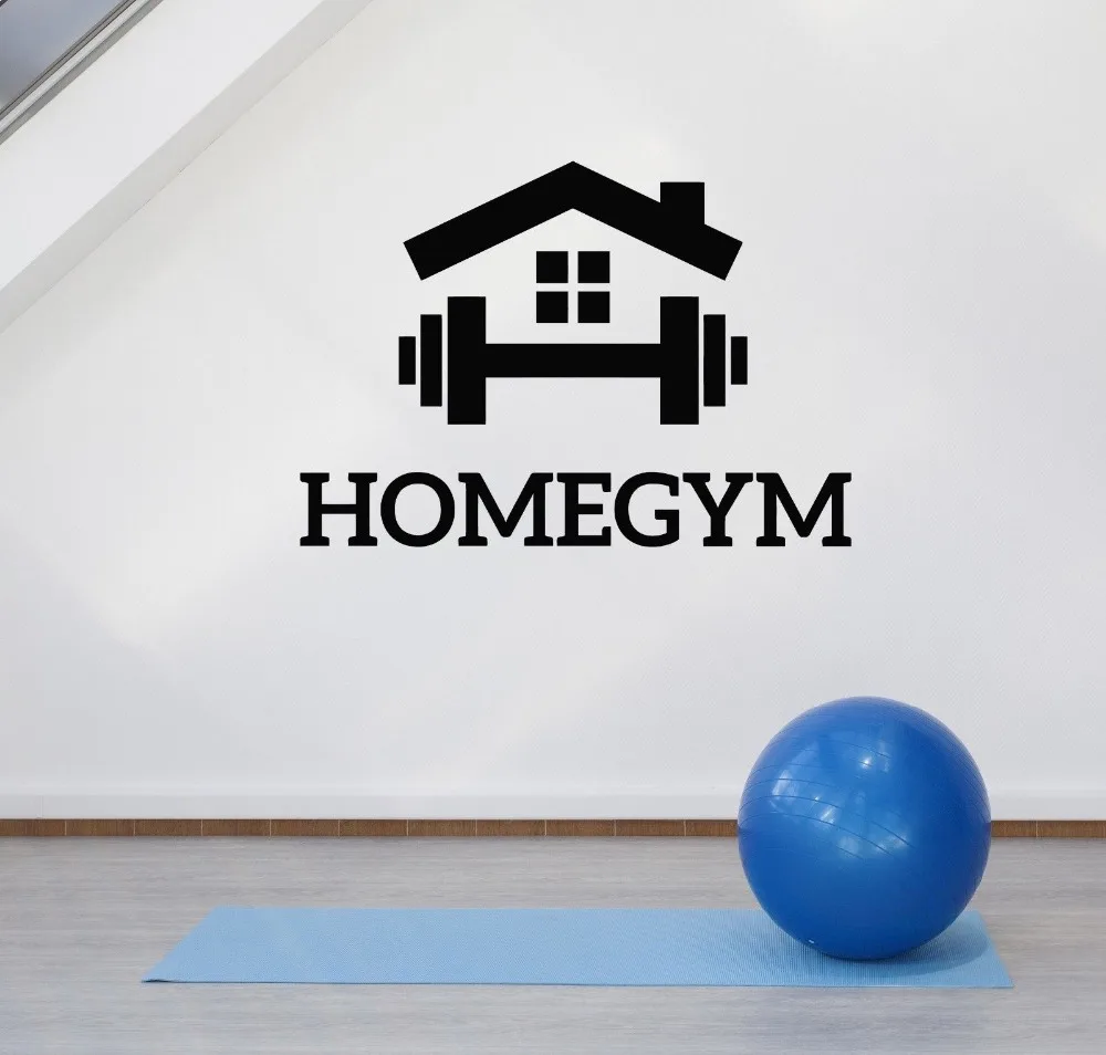 

Home Gym Wall Decoration Decals Fitness Motivation Sports Room Decor Stickers Bedroom Art Decal Murals Removable Wallpaper