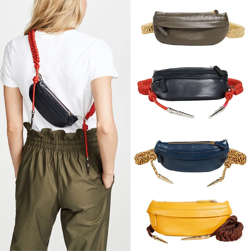 Женская модная маленькая нагрудная сумка из искусственной кожи Повседневная