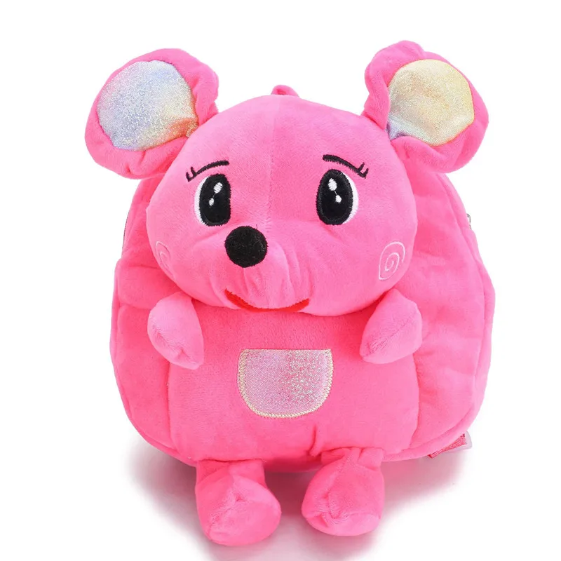 

Kindergarten Soft Plush 3D Schoolbag Cute Animal Boys Girls Toddler Children Baby Lovely Backpack Kid Cartoon mini backpack